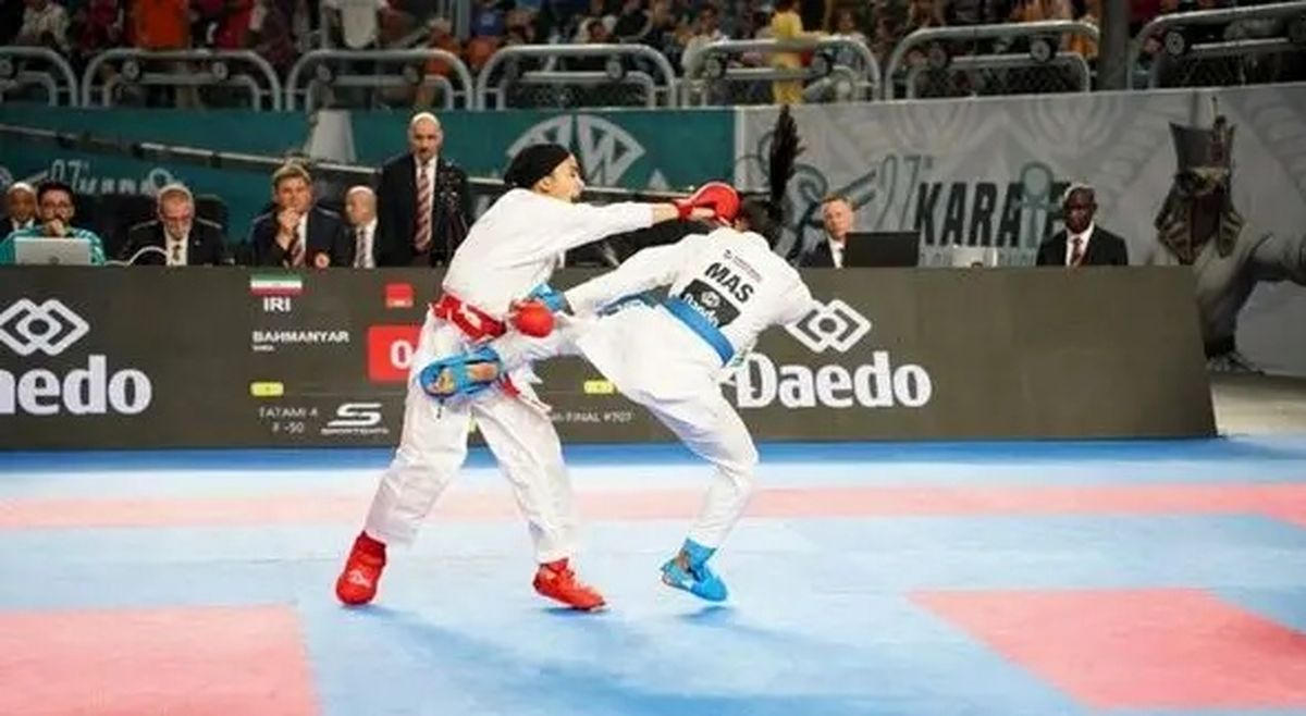 سارا بهمنیار به مدال برنز کاراته جهان رسید