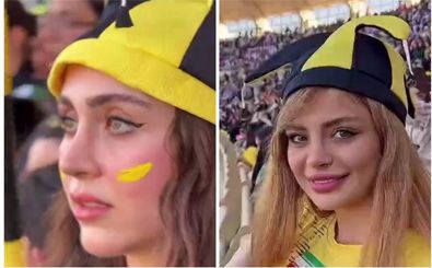 ببینید/ دختران شیرازی طرفدار فجر سپاسی در بازی مقابل استقلال 