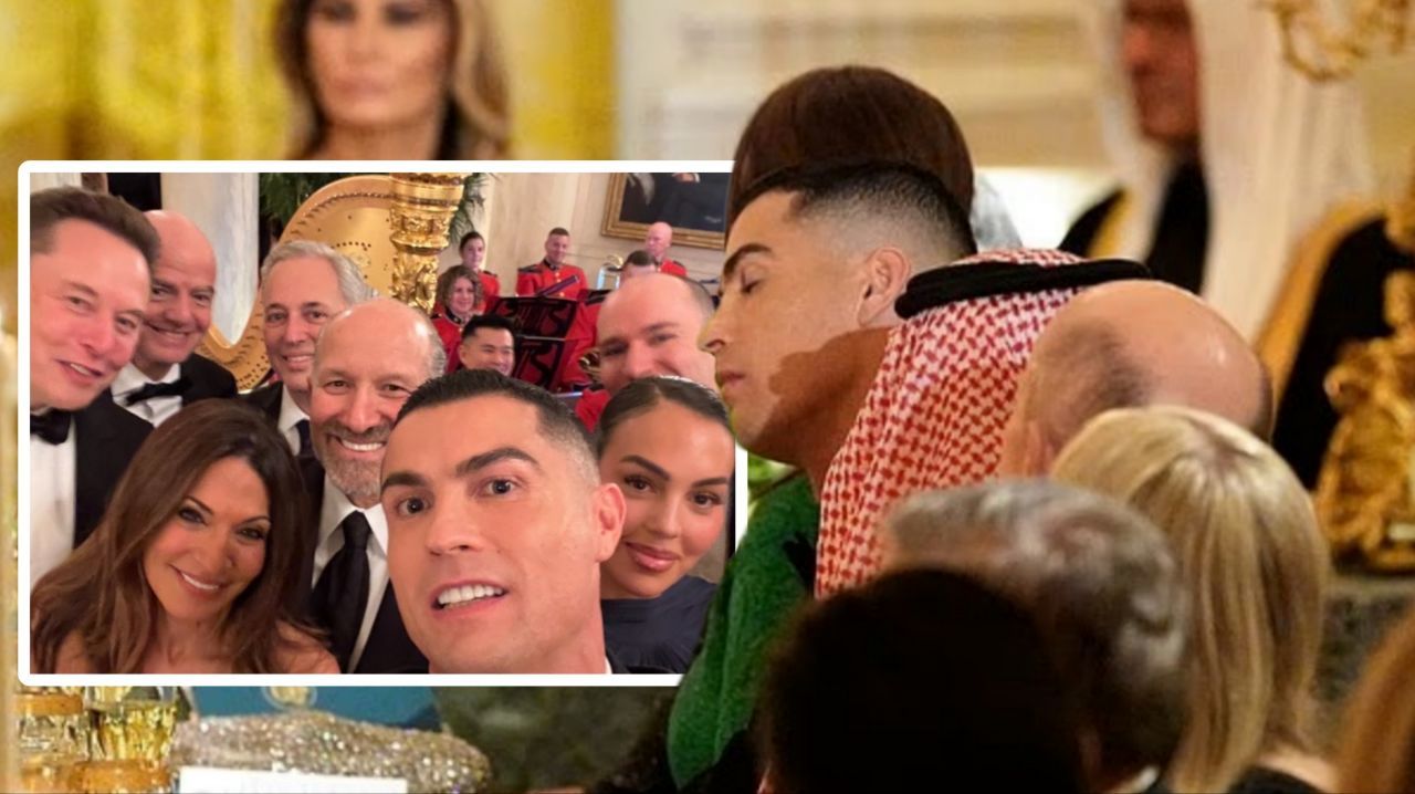 سلفی پربازدید کریستیانو رونالدو در کاخ سفید؛ با حضور ایلان ماسک، اینفانتینو و جورجینا