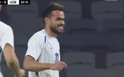 حرکت انفرادی محشر؛ گل اول ازبکستان به مصر توسط مهاجم پرسپولیس در دقیقه 4